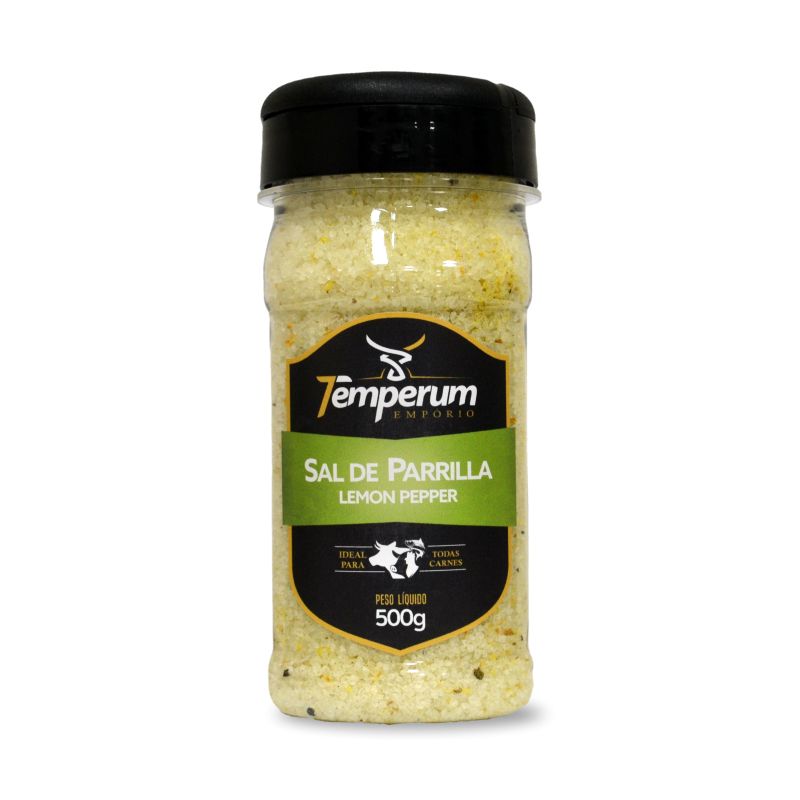 Sal de Parrilla com Lemon Pepper 500g